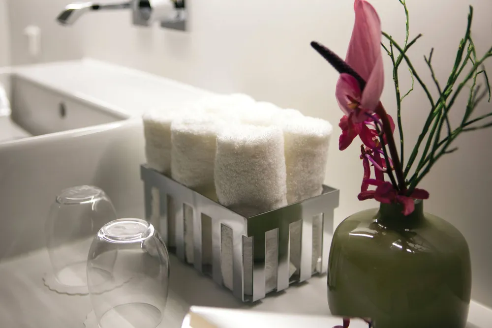 Modern bathroom with ESPA toiletries and amenities