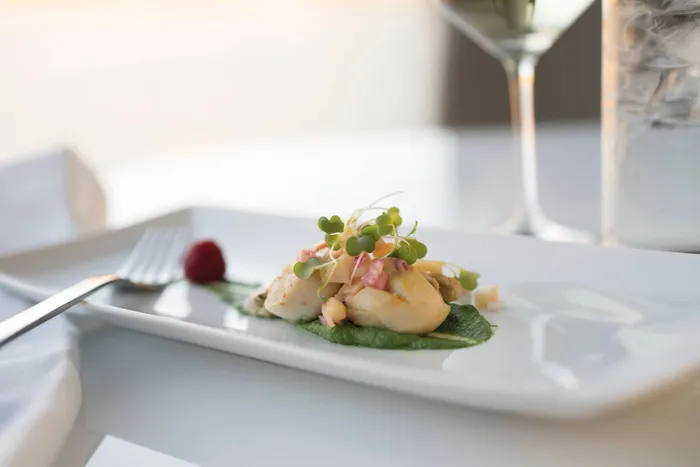 Elegant cocktails and appetizers