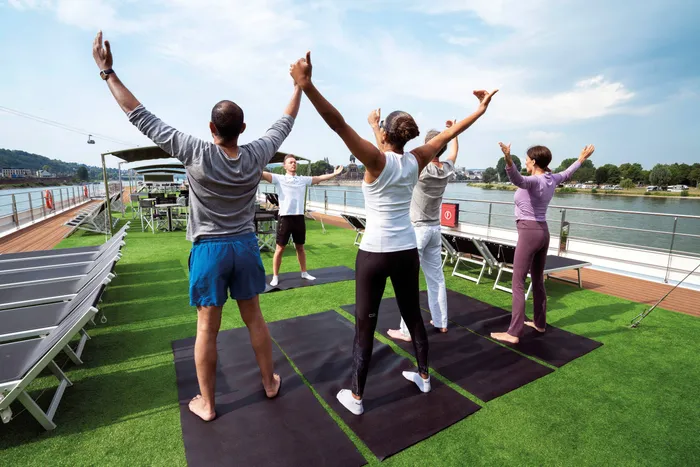 Guests enjoying activities on Sun Deck